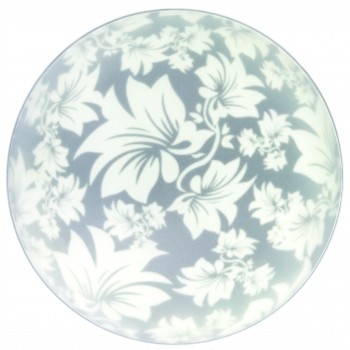 Світильник, скло-метал, Е27, 60W, 250х90мм, IP20, білий, круглий, 37958