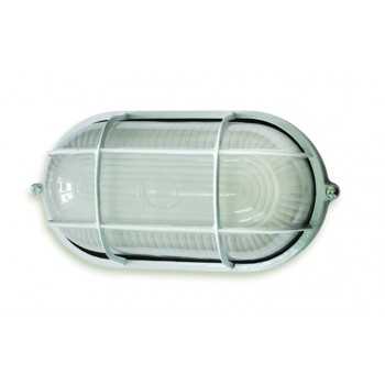 Світильник, скло-метал, білий, Е27, 60/75W, 215х100х80мм, IP54, (МС-1151)