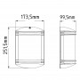 Світильник парковий GARDEN настінний, 40W, E27, IP44, ударост. PC/PP, сірий, (016 038 010125)