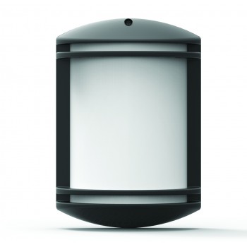Світильник парковий GARDEN настінний, 40W, E27, IP44, ударост. PC/PP, чорний, (016 038 010124)