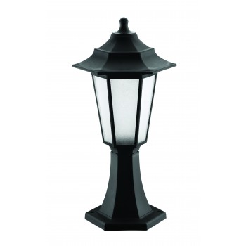 Світильник парковий FLORA, 40W, E27, IP44, ударост. PC/PP, чорний, (016 038 010116).