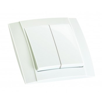 Вимикач 2 кл, 10А, "Lara"