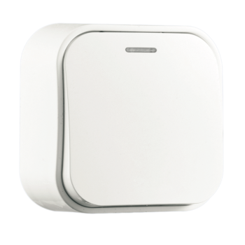 Вимикач 1 кл, 10А, з світловим індикатором, MARSO "Sofi", відкритої установки