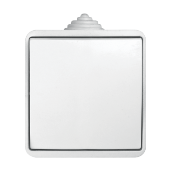 Вимикач 1 кл, 10А, MARSO "Aqua", IP 44, білий