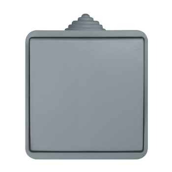 Вимикач 1 кл, 10А, MARSO "Aqua", IP 44, сірий