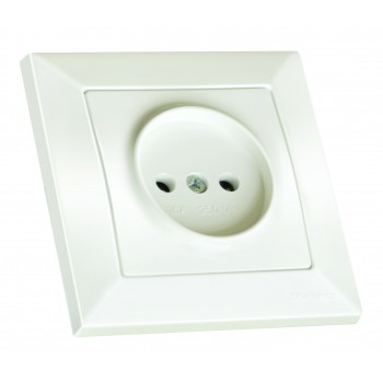 Розетка б/з, 16А, CANDELA, Mutlusan, білий, (2125 101 0201)