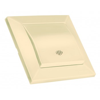 Вимикач 1 кл, 10А, з світловим індикатором, CANDELA, Mutlusan, крем, (2125 015 0102)