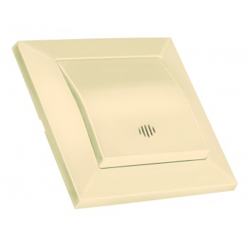 Вимикач 1 кл, прохідний, з світл інд., 10А, CANDELA, Mutlusan, крем, (2125 016 0102)