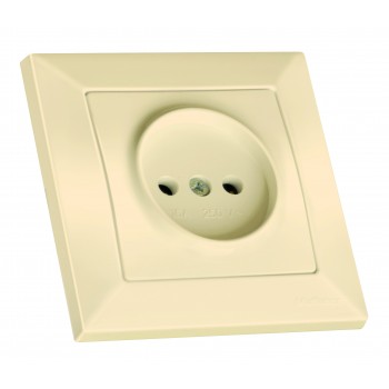 Розетка б/з, 16А, CANDELA, Mutlusan, крем, (2125 101 0202)