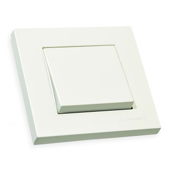 Вимикач 1 кл, 10А, RITA, Mutlusan, білий, (2220 401 0201)