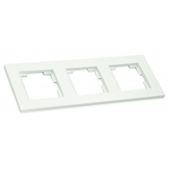 Рамка горизонтальна тримісна RITA, Mutlusan, білий, (2220 800 1301)