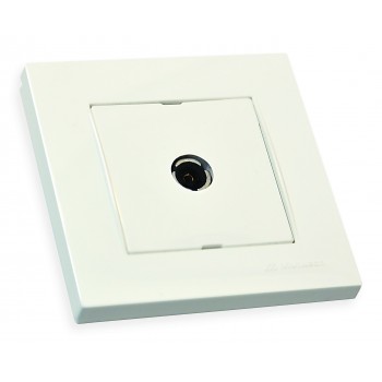 Розетка телевізійна, TV, кінцева RITA, Mutlusan, білий, (2220 171 0101).