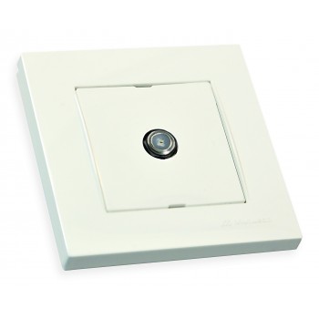 Розетка телевізійна, TV "папа" RITA, Mutlusan, білий, (2220 172 0101).