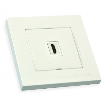 Розетка 1гн HDMI горизонтальна, RITA, Mutlusan, білий, (2220 457 0101)