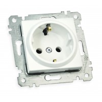 Механізм розетки з/з, 16А, RITA, Mutlusan, білий, (2200 600 0201)