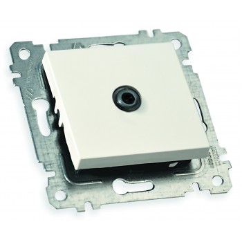 Механізм розетки супутн. телеб. SAT прохідна, RITA, Mutlusan, біла, (2200 166 0101).