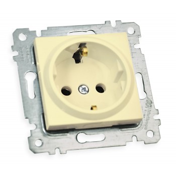 Механізм розетки з/з, 16А, RITA, Mutlusan, крем, (2200 600 0202)