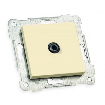 Механізм розетки супутн. телеб. SAT прохідна, RITA, Mutlusan, крем, (2200 166 0102)