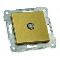 Механізм розетки телевізійної, TV "папа", RITA, Mutlusan,  "золото", (2200 172 0180).