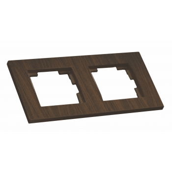 Рамка горизонтальна двомісна RITA, Mutlusan, "горіх", (2220 800 1257)