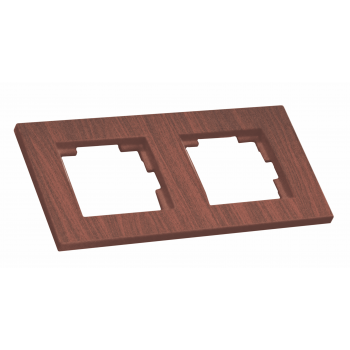 Рамка горизонтальна двомісна RITA, Mutlusan, "вишня" (2220 800 1256)