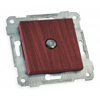 Механізм розетки телевізійної, TV "папа", RITA , Mutlusan, "вишня" (2200 172 0156)