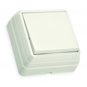 Вимикач 1 кл, 10А, BRON, Mutlusan, білий, (2160 301 0201)