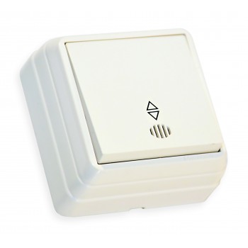 Вимикач 1 кл, 10А, прохідний, з світловим індикатором, BRON, Mutlusan, білий (2160 316 0201)