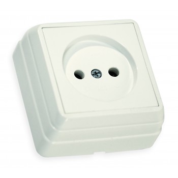 Розетка б/з, 16А, BRON, Mutlusan, білий, (2160 101 0201)