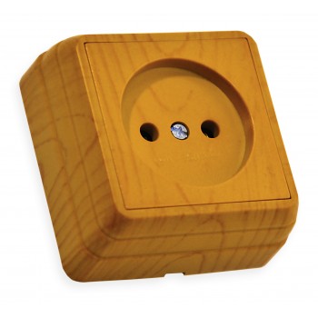 Розетка б/з, 16А, BRON, Mutlusan, дуб, (2160 101 0258)