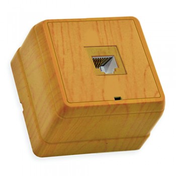 Розетка комп. 1*Rj45 (Cat5), BRON, Mutlusan, "дуб", (2160 136 0258)