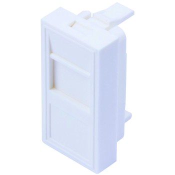 Рамка інтернет розетки в каб.канал, зі шторкою (45х22.5), Mutlusan (888 049 050012)