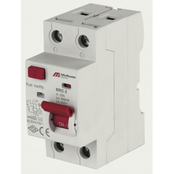 Диф. реле (ПЗВ) 6кА, 2Р, 30мA, 25A, "AC" MRC06, Mutlusan