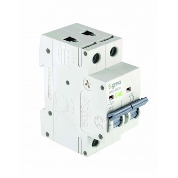 Авт. вимикач SIGMA 6кА, 2Р, 6А "С" (6SM206C)