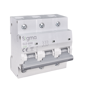 Авт. вимикач PRO SIGMA 6кА, 3Р, 80А "С" (6SК380C)