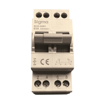 Перемикач введення резерву SIGMA I-0-II 2P, 40A