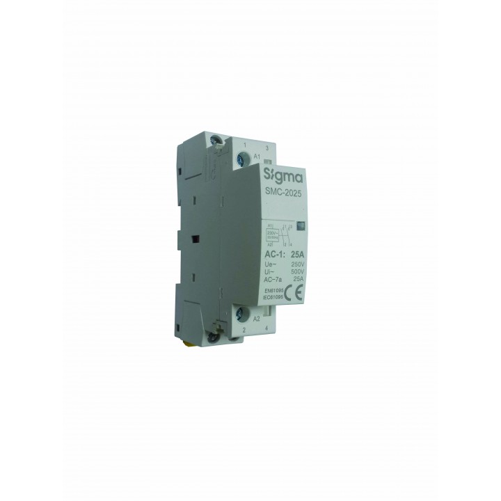 Контактор модульний SIGMA 25А, 2Р, 2NO , 230V (SMC-2025-2NO)