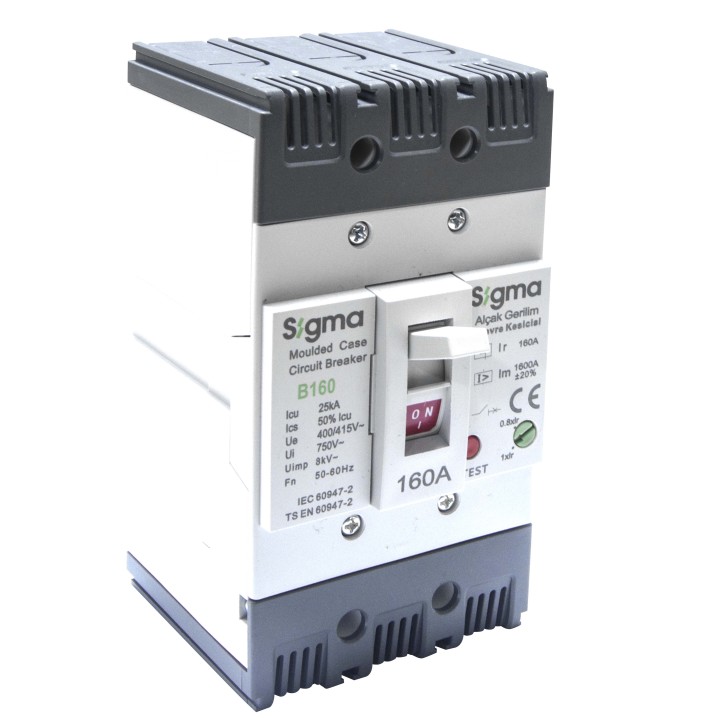 Авт. вимикач силовий регулюємий SIGMA 3Р, 80-100А, 25кА (3B160100)