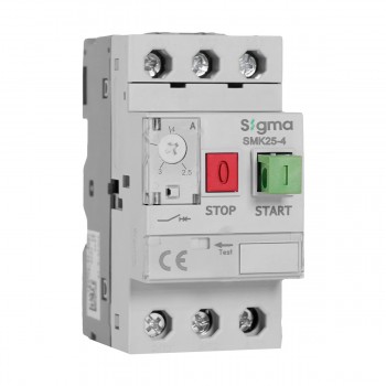 Авт. вимикач захисту двигуна SIGMA 1,5kW, 2,5-4A (SMK25-4)