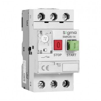 Авт. вимикач захисту двигуна SIGMA 5,5kW, 9-14A (SMK25-14)