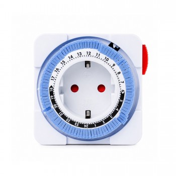 Реле часу добове механічне в розетку MARSO, М16B, 16А, 3680W, 230V