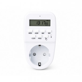 Реле часу тижневе електронне в розетку MARSO, M88A, 16А, 3680W, 230V