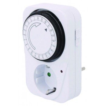 Реле часу добове механічне в розетку 16A, 3500W