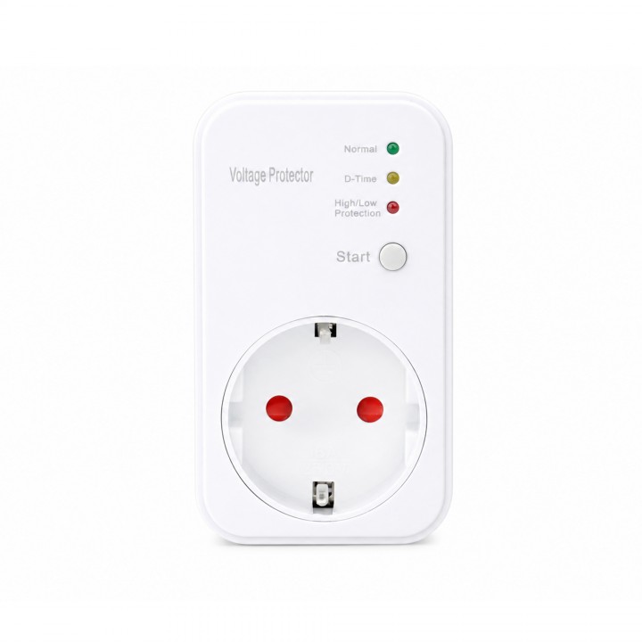 Реле напруги розетка MARSO, М08, 165-265V, 16А, з індикатором, 230V