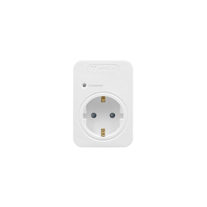 Реле напруги в розетку 16А, з індикатором, SELDUR (E1TD33B), 230V