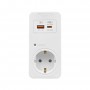 Реле напруги в розетку 16А, USB 5V/3A, Type-C, з індикатором, SELDUR (E1TH33B), 230V