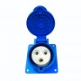 Розетка промислова, кутова, 3x32A, IP44, TP electric (3124-309-0900)