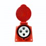 Розетка промислова, кутова, 5x16A, IP44, TP electric (3105-309-1600)