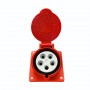 Розетка промислова, кутова, 5x32A, IP44, TP electric (3107-309-1600)