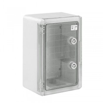 Бокс пластик. з монтаж. платою (20х30х13) прозор., ВОХОN